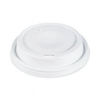 Dart 16EL Cappuccino Dome Sipper Lids, Fits 12 Oz To 24 Oz Cups, White, 1,000/carton