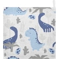 thumbnail image 2 of GZHJMY Washcloths Set Bathroom Kitchen Wash Cloths Face Towels Wipes Dinosaur Gray Childish Cartoon Decorative 12x12 Inch 5 Pack, 2 of 7