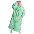 thumbnail image 3 of Komoo Oversized Hoodie Blanket Women Men Cartoon Printed Fleece Long Blanket Hoodie Giant Hoody Hoodie, 3 of 8