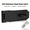 Black, variant on Stainless Steel Door Hasp Latch with Screws Heavy Duty Safety Padlock Clasp for Gate and Cabinet Black and Silver 3 Sizes