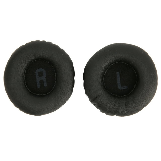 Almohadillas de repuesto para auriculares, almohadillas universales de cuero Artificial para bajos, almohadillas para auriculares de 50mm, color negro