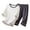 0-White1083, variant on WOYY Boys Sleepwear Outfit Set Lightweight Breathable Loungewear, Sizes 3-4