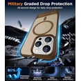 thumbnail image 3 of Funda Magnética Invisible con Soporte para iPhone 16 Pro Max 6.9", Marrón Desierto, 3 of 7