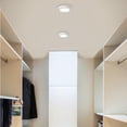 thumbnail image 4 of Westinghouse Lighting 6 Inch 8 Watt Dimmable LED Indoor/Outdoor Flush Mount Fixture with Color Temperature Selection, White Finish, Frosted Polycarbonate Shade, 4 of 7