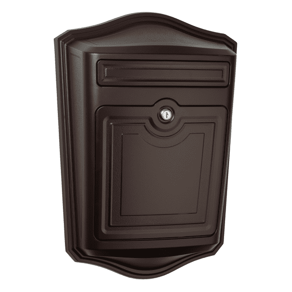 Architectural Mailboxes Maison Locking Wall Mount Mailbox, Rubbed Bronze