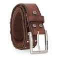 thumbnail image 2 of Harley-Davidson Men's Ribbed & Studded Detail Genuine Leather Belt (34), Harley Davidson, 2 of 3
