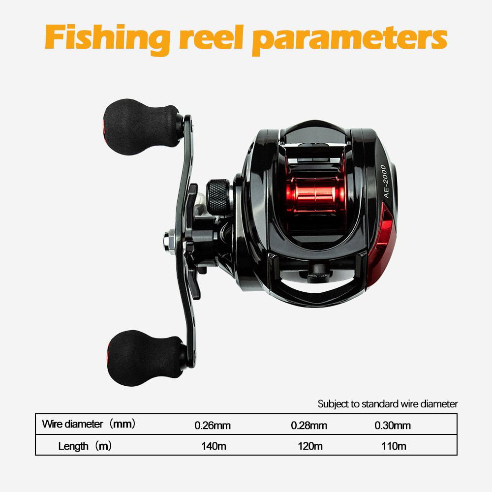 Sturdy Fishing Supplies Lure Wheel 7.2:1 Gear Ratio Around AE-2000