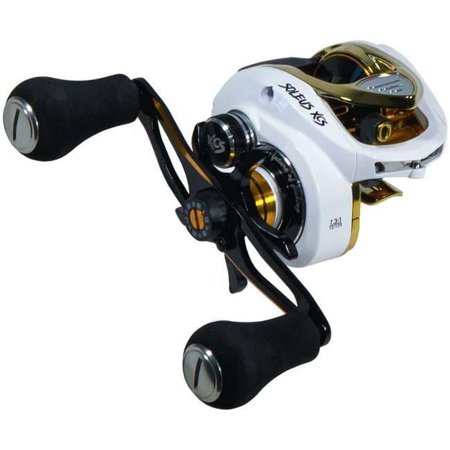 UPC: 0842424117366 | Favorite Fishing SLSW6XR XCS 6.6-1 Right Soleus XCS Casting Reel  White & Gold