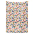 thumbnail image 3 of Ambesonne Cat Tablecloth Rectangular Table Cover, Animals Ornaments, 60"x84", Multicolor, 3 of 4