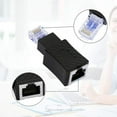 thumbnail image 2 of EIGTHTAIL Right Angle Rj45 Fast Ethernet Male To Female Straight Adapter Cat5/6 Ethernet Lan Extension Adapter for Router Switch, 2 of 6