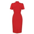 thumbnail image 3 of COM1950s Robe d'Été pour Femmes, Robe pour Femmes, Robe d'Été Aguichant Unie à Boutons Manches Courtes Col Rond, Shorts pour Femmes, Robe d'Été pour Femmes, Robe d'Été pour Femmes, Vêtements d'Été pour Femmes, 3 of 3