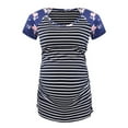 thumbnail image 3 of Jchiup Chemises de Maternité à Manches Courtes Froncées pour Femmes T-Shirt Floral, 3 of 4