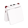 thumbnail image 7 of eXtremeRate Scarlet Red Custom Full Set Buttons for Gameboy Advance SP, Replacement A B L R Button Power On Off Volume Button D-pad Key for GBA SP Console - Console NOT Included, 7 of 7