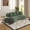 Green + Chenille + Memory Foam + 3 Seat, variant on Modern Curved Sectional 3 Seat Minimalist Elegant Half Moon Sofa Compressed Modular Sectional Sofa for Living Room, Office, Apartment