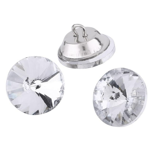Noref Craft Crystal Buttons, DIY Rhinestone Buttons, 50PCS/LOT 20MM 25MM Rhinestone Crystal Buttons Sewing Sofa DIY Craft Decoration Accessories