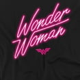 thumbnail image 3 of Wonder Woman Neon Logo Kids T Shirt (4) for Toddler Boys and Girls, Black, 3 of 4