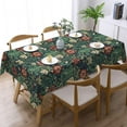 thumbnail image 3 of Vintage Tablecloth Floral Pastoral Table Cloth Washable Table Cover for Indoor&Outdoor,Farmhouse Decor,Picnic,Tabletop Decoration (Green Floral,Rectangle 60"x120"in), 3 of 6