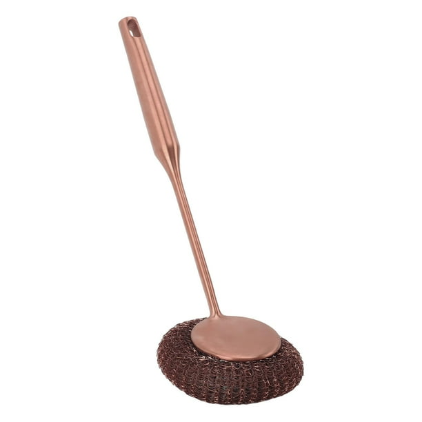 Fuerador De Lana De Acero De Largo, Cepillos De Lavado De De Olla Con Orificio Colgante, Esponja De Metal Para Limpiar La Cocina, Ollas, Sartenes, Parrillas