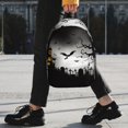 thumbnail image 2 of Rateoe Happy Halloween 1 Pattern Student Backpack Water-resistant Backpack 15-inch Laptop Backpack Lightweight Adjustable School Backpack, 2 of 6