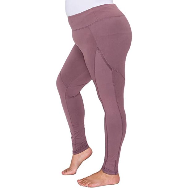 YOGALANDUSA Women's Yoga Workout Leggings Plus Size High Waisted 4