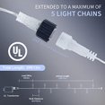 thumbnail image 3 of Cadena de luces LED Oopswow 100 LED Color blanco hada 10 m para interiores y exteriores, 3 of 8