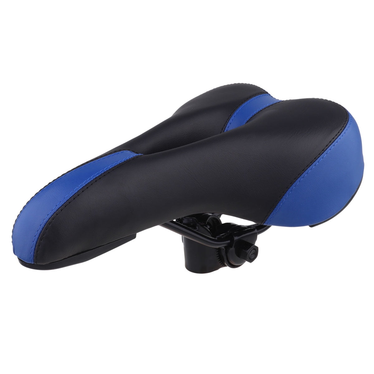 1PC Comfortable Bike Saddle Breathable Mesoporous Bike Seat Cushion Absorbent Mountain Bike Saddle Supplementary Angle Saddle Cycling Accessories for Bike Black Blue Color Walmart