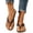Brown, variant on Women Solid Faux Leather Strap Classic Thong Flat Flip Flop Sandals Slip On Minimalist Footwear For Beach Outdoor Daily Summer Casual Walking Errands
