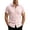 Mens Shirts Pink, variant on Business Casual Mens Shirts Crochet Stitch Button Down Short Sleeve Wedding Golf Tees Tops Dad Gifts