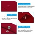 thumbnail image 3 of Uxcell Jewelry Pouches, 2Pcs Soft Velvet with Snap Button for Necklace Rings, Red(3x3",4x4"), 3 of 7