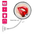 thumbnail image 3 of Amdohai Miroir de Maquillage Grossissant 10X, Miroir à DEL à Col de Cygne Réglable et Flexible avec Verrouillage, 3 of 7