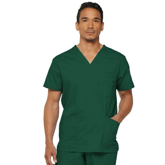 Dickies EDS Signature Medical Scrubs Top for Men V-Neck Plus Size 81906, 5XL, Hunter