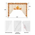 thumbnail image 5 of Fall Maple Leaf Swag Valances for Windows, Small Curtains Drapes, Thanksgiving Autumn Farmhouse Plant Kitchen Window Curtains Over Sink Window Treatment Valance for Bedroom/Bathroom 56"x36", 5 of 5