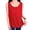 Red, variant on Summer Tank Tops for Womens Solid Color Sleeveless Henley Round Neck Blouses Loose Comfortable for Daily Wear Red