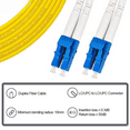 thumbnail image 5 of 75M(246ft) OS2 LC to LC Fiber Patch Cable Duplex Single Mode, 5 of 5