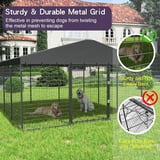 Image showcasing Kullavik Large Outdoor Dog Kennel with Waterproof Roof, Heavy Duty w ...