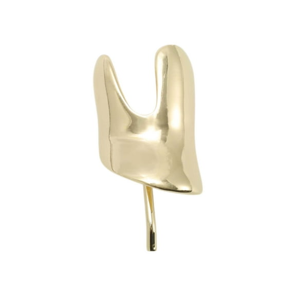 Unique Bargains 1 Pc Ponytail Buckle Hair Clip Glossy Split Hair Ponytail Cuff for Women Gold Tone