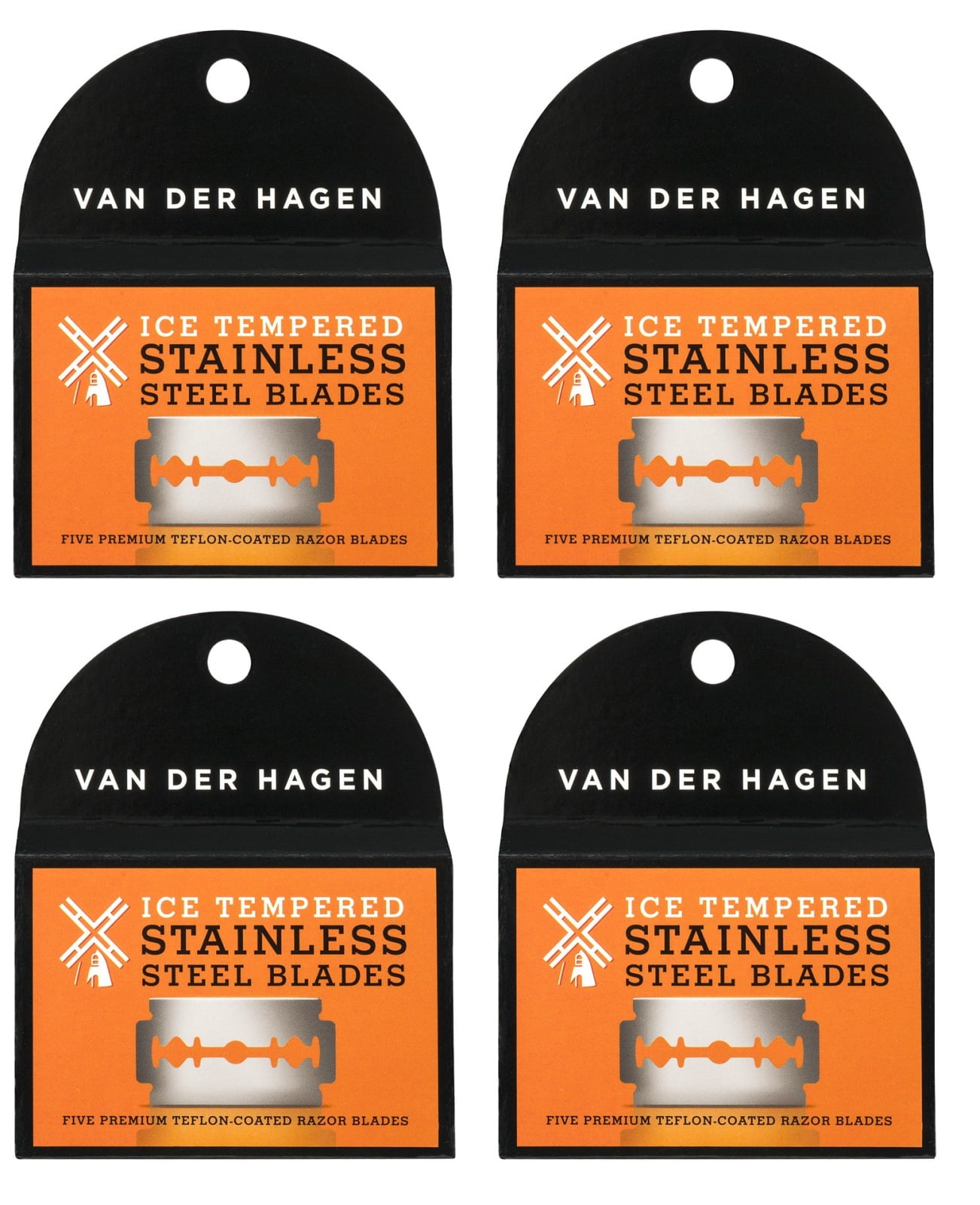 Van Der Hagen Stainless Steel Double Edge Razor Blades 5 Blades (Pack