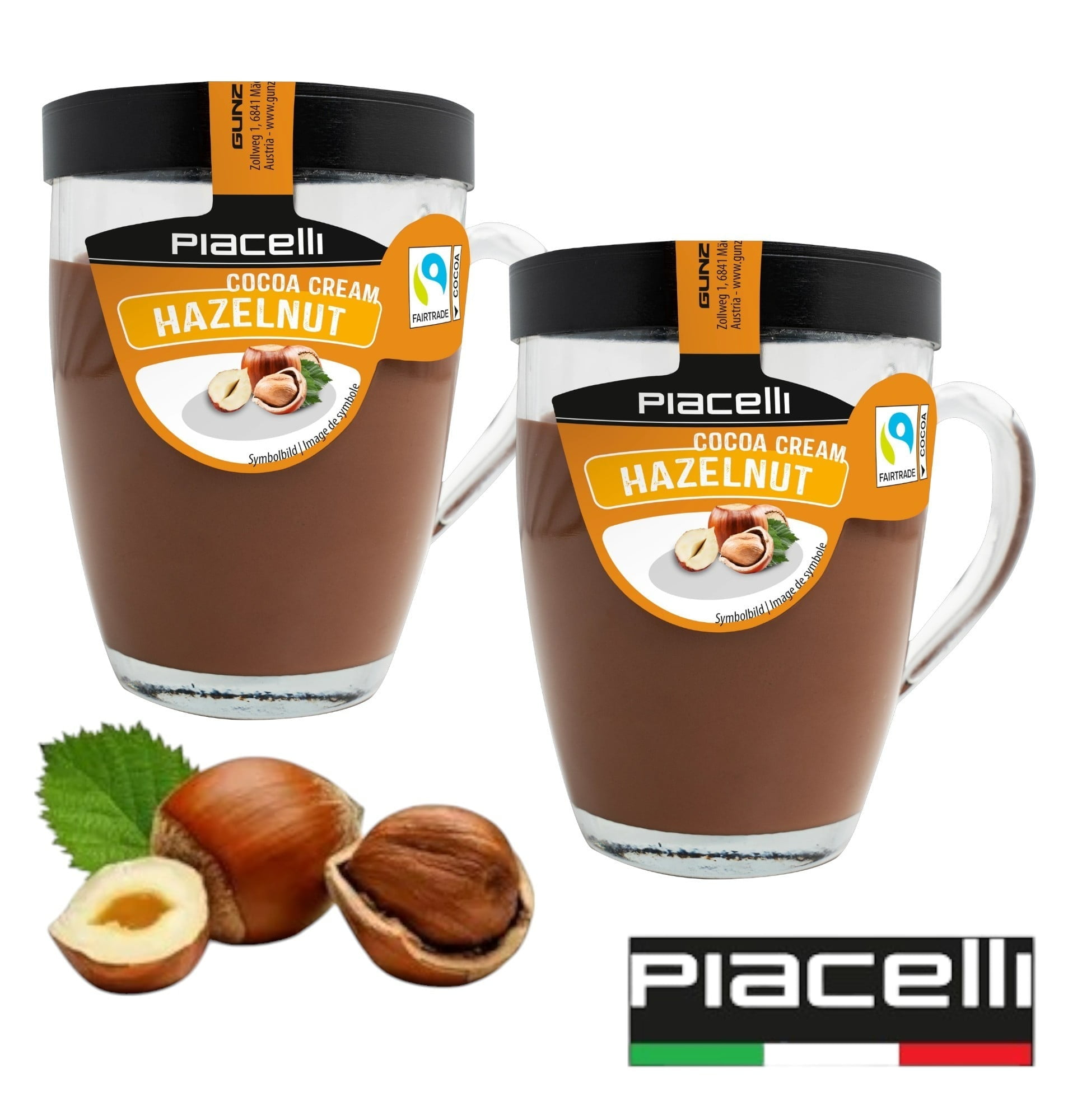 Priéclat Cream W 2個セット Piacelli, 2 Count - Hazelnut Cocoa Cream Spread 300gr -Special