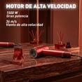 thumbnail image 5 of Secadora de Cabello 1500W Bluelander con Tecnología Iónica y Multiplicadora de Aire, 2 Velocidades y 4 Ajustes de Calor, Rojo, 5 of 5