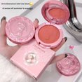 thumbnail image 3 of Blush Mat Cubique Ours Goggle Maquillage Bas Saturé Blush Subtil Adoucissant Naturel, 3 of 3
