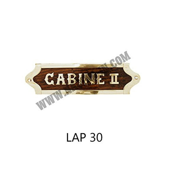 Wooden Plaque - Cabine II