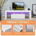 thumbnail image 5 of LED TV Stand Wood TV Console with Storage Drawers LED TV Media Stand Entertainment Center with 16 Colors LED Light Up to 43" for Gaming Living Room Bedroom white, 5 of 5
