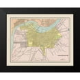 thumbnail image 2 of Cram 24x20 Black Modern Framed Museum Art Print Titled - Louisville Kentucky - Cram 1892, 2 of 5