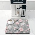 thumbnail image 2 of Washable Rubber Multicolored Floral Dish Drying Mats for Kitchen Counter Home Large Coffee Bar Pad Accessories and Decor for Utensils Stemware 16''x18'', 2 of 7