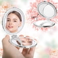 thumbnail image 3 of Compact Mirrors Bulu Espejo de viaje portátil retro, 9 unidades, 3 of 7