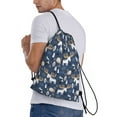 thumbnail image 4 of Yiaed Forest Elk Print Drawstring Bags Drawstring Backpack Bulk String Back Pack Gym Sport Bag-Medium, 4 of 5