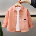 thumbnail image 2 of Abtuhar Toddler Boys Fall Winter Casual Outerwear and Jackets Print Turn‑down Collar Button Coat for 0‑10 Years, 2 of 5