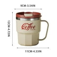 thumbnail image 2 of 304 Stainless Stay-Hot Camp Mug | Press Fit Drink Through Lid | Cup for Coffee, Tea and Drinks | Insulated Stainless Steel Coffee Mug | BPA-Free | Cream Gloss, 2 of 6