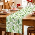 thumbnail image 5 of Table Runner - 120 Inch Long, Spring Leaves Kitchen Dining Table Runner Dresser Scarves, Pastoral Garden Botanical Watercolor Farmhouse Decor for Coffee Tables Wedding Party Banquet, 5 of 8