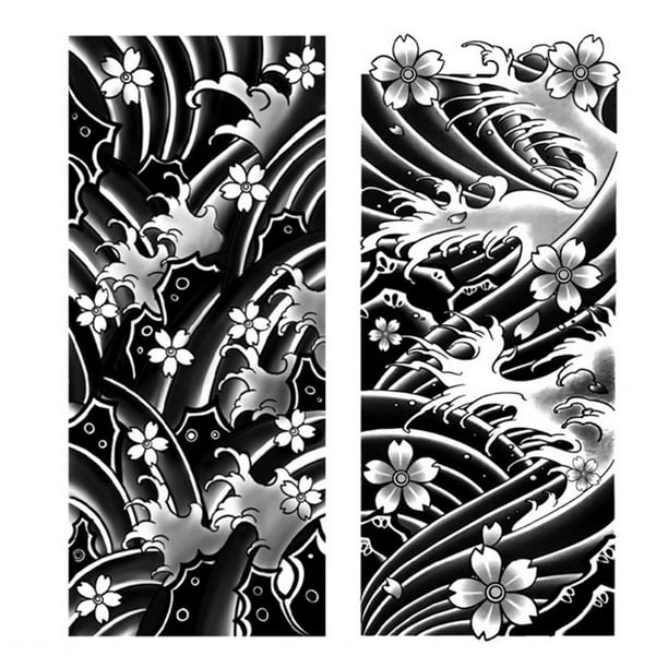 Tatuaje Temporal Pegatina Brazo Sakura Elegante para Niñas